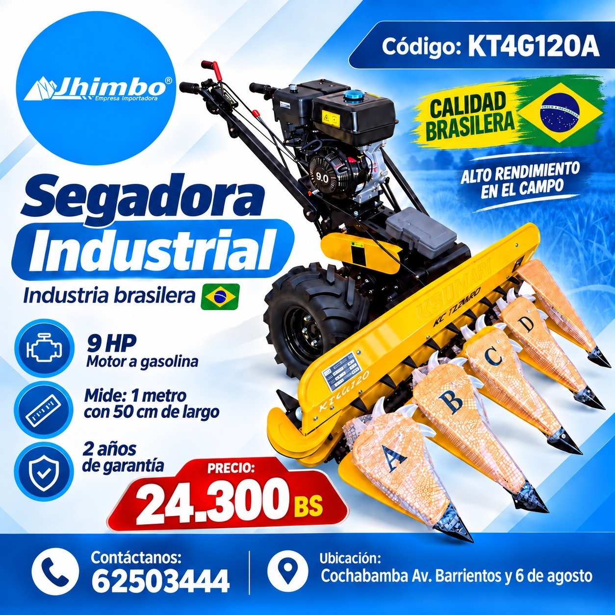 SEGADORA INDUSTRIAL - Jhimbo Importadora