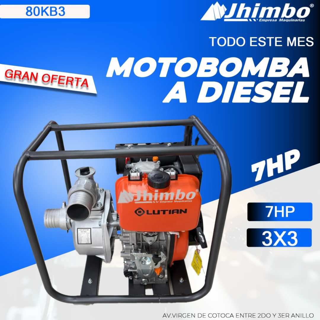 Motobomba A Diesel 7hp Bolivia - Jhimbo Importadora