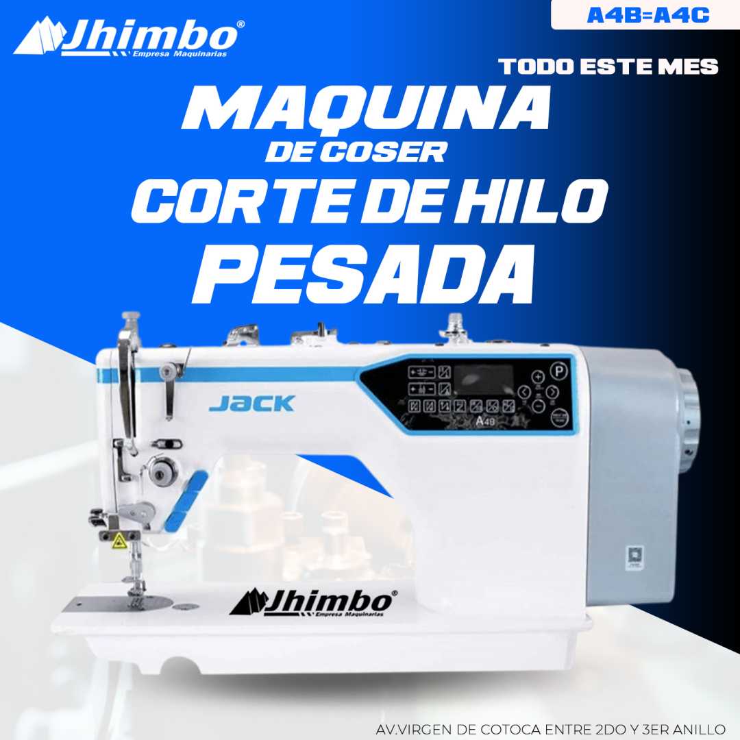 Maquina de coser Corte Hilo Pesada Bolivia - Jhimbo Importadora