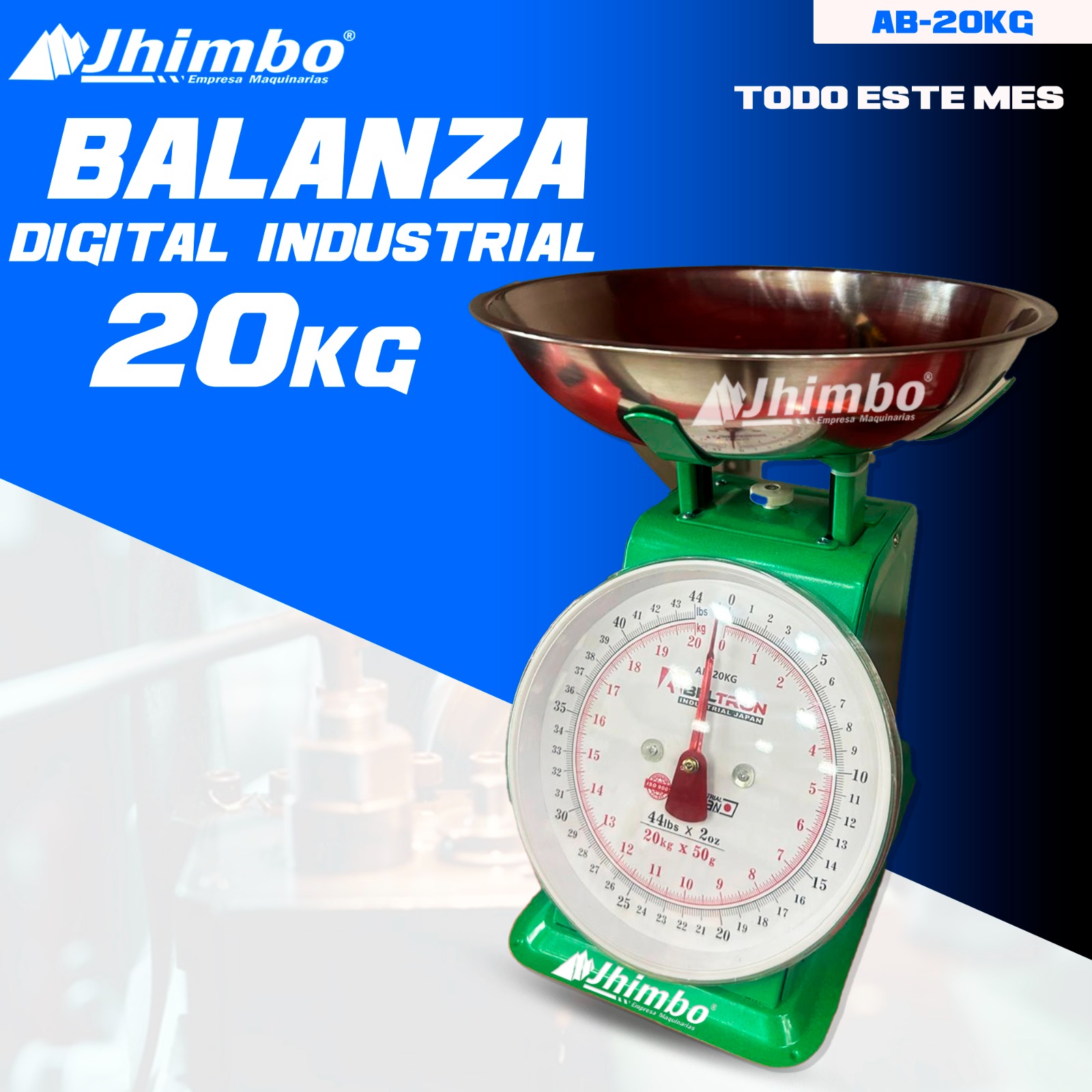 Balanza mecanica de 20kg Bolivia - Jhimbo Importadora