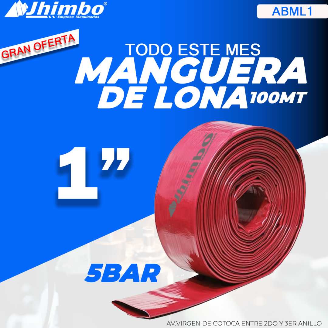 Manguera de lona 1 pulgada Santa Cruz - Jhimbo Importadora