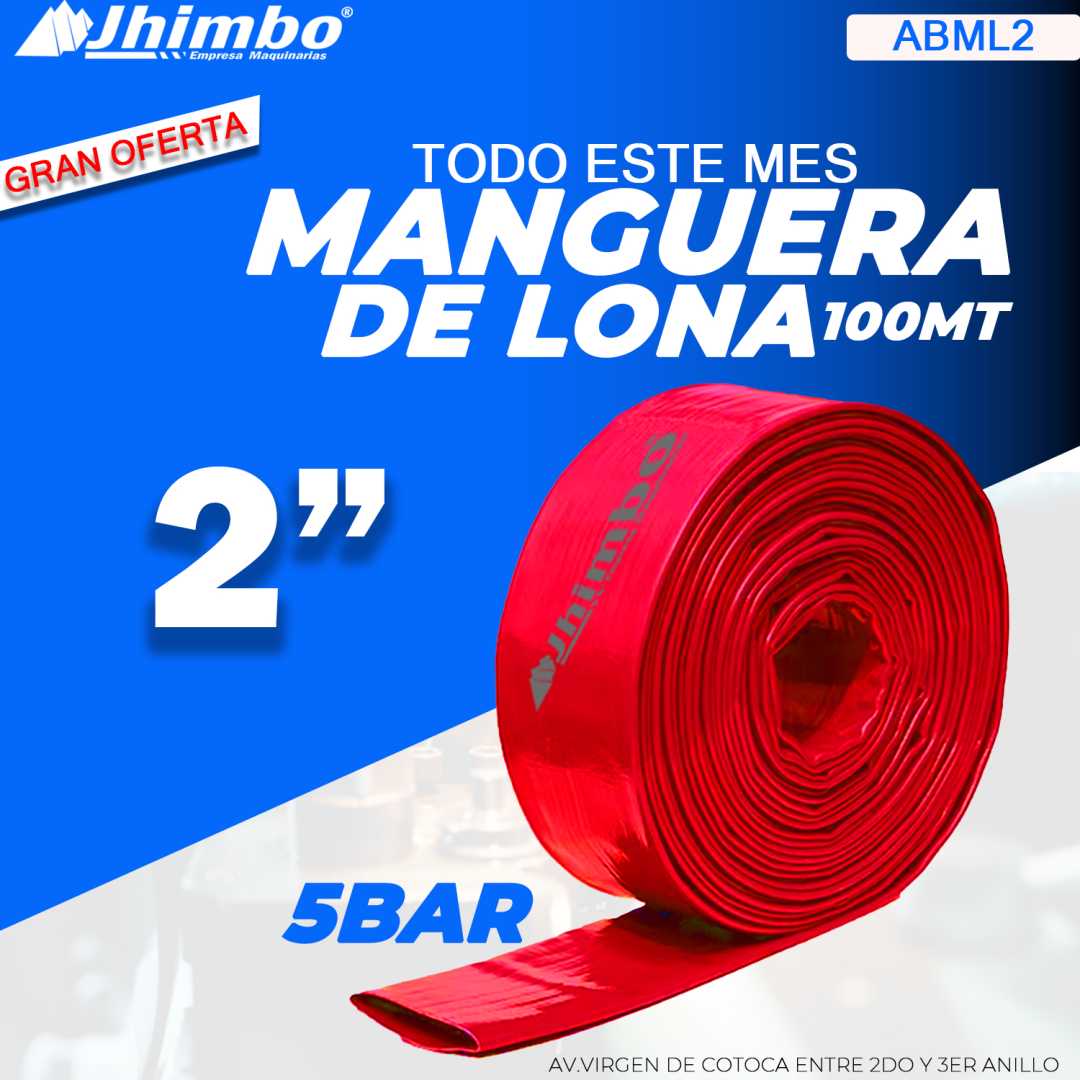 Manguera de lona 2 pulgadas Santa Cruz - Jhimbo Importadora