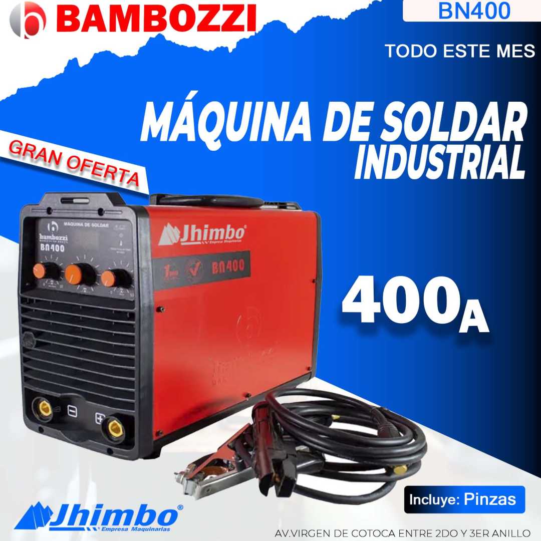 Soldadora industrial 400A Bolivia - Jhimbo Importadora