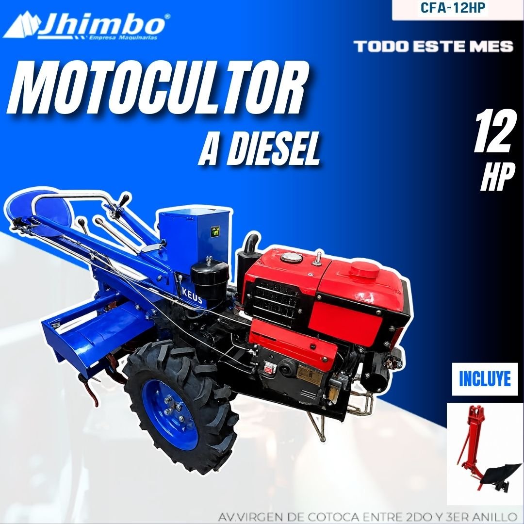 MOTOCULTOR A DIESEL 12 HP TIPO CHAGFA BOLIVIA - Jhimbo Importadora