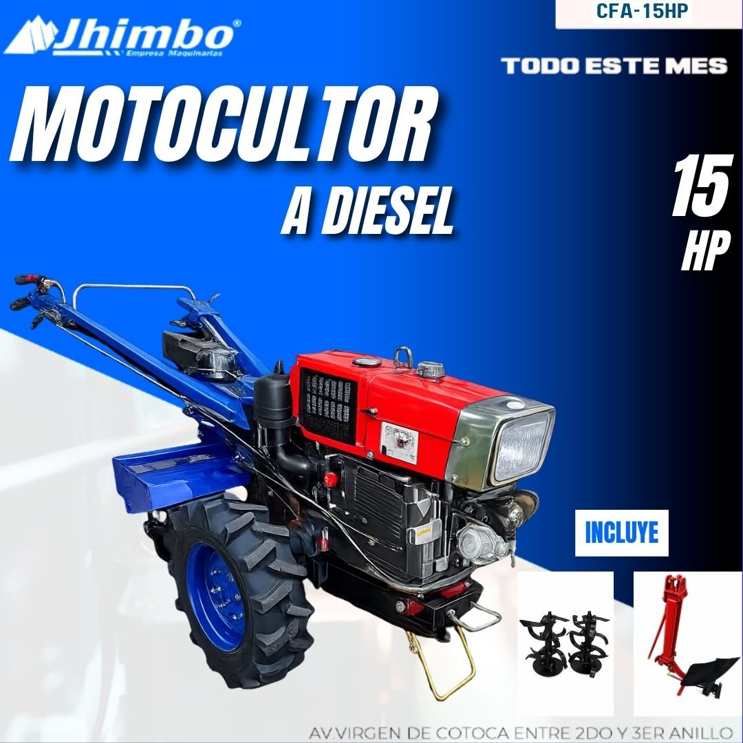 MOTOCULTOR A DIESEL 15 HP CHANGFA BOLIVIA - Jhimbo Importadora
