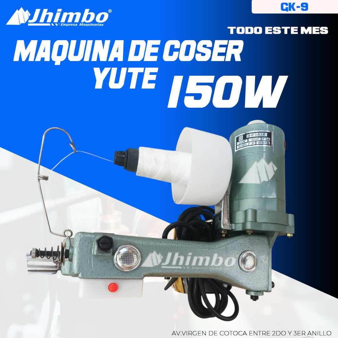 Máquina de coser Yute Bolivia - Jhimbo Importadora