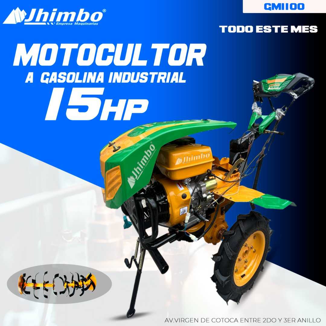 Motocultor a gasolina de 15HP Santa Cruz Bolivia