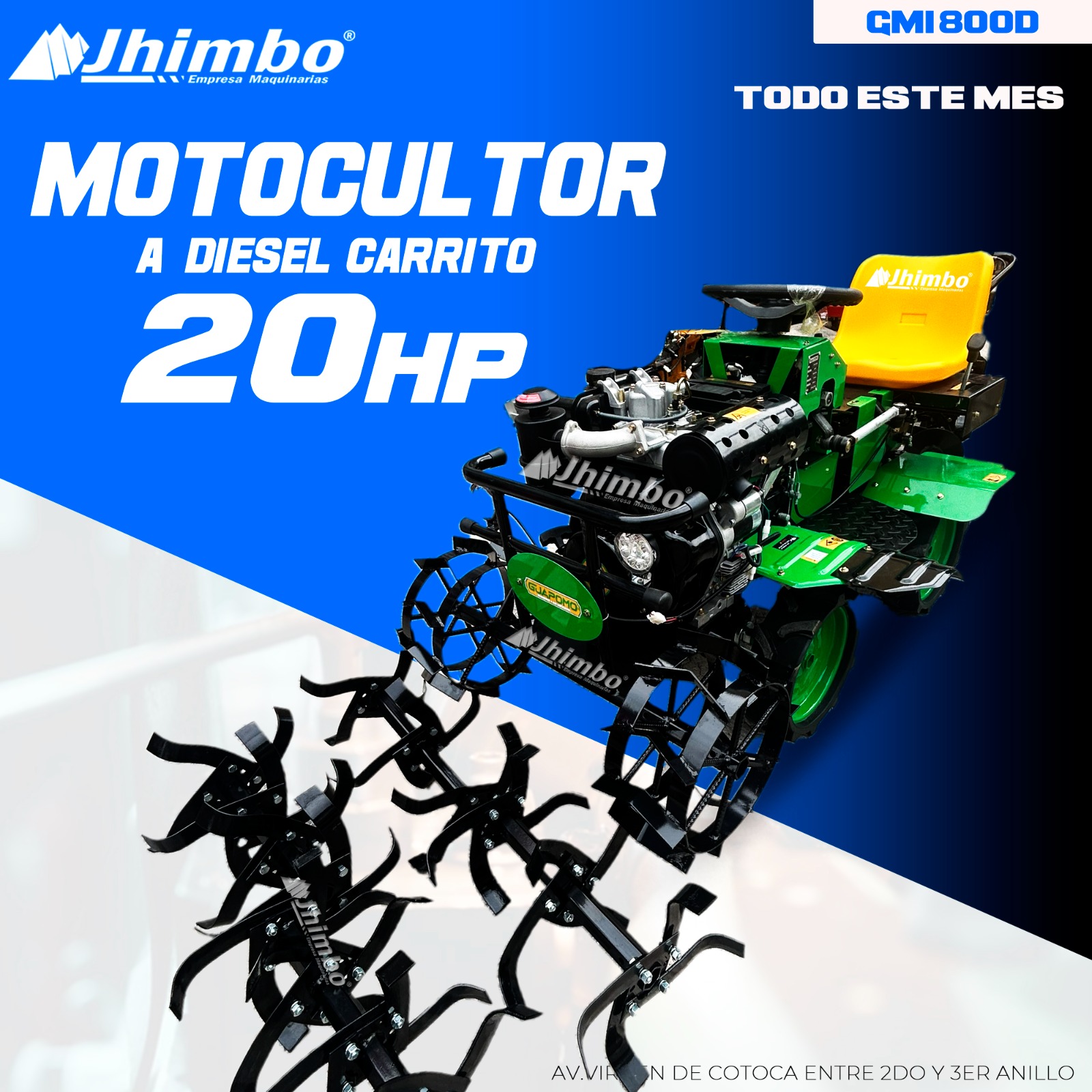 Motocultor o Mini tractor de 25HP Bolivia - Jhimbo Importadora