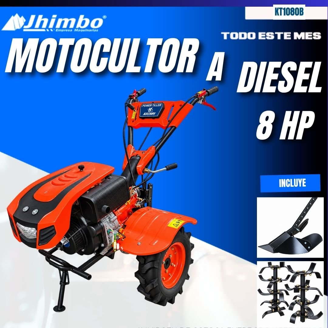 MOTOCULTOR A DIESEL 8 HP BOLIVIA