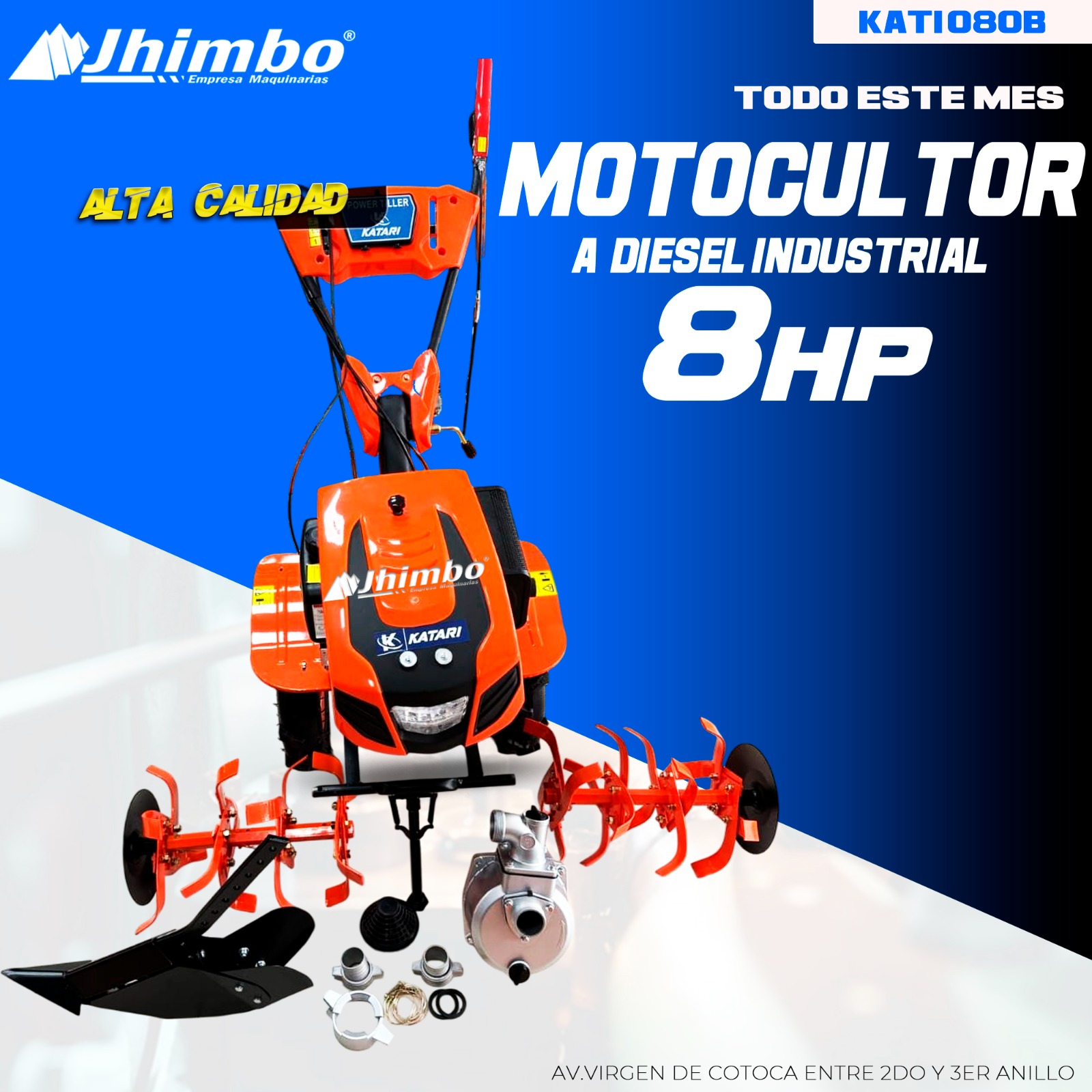 Motocultor a diesel 8HP Bolivia - Jhimbo Importadora