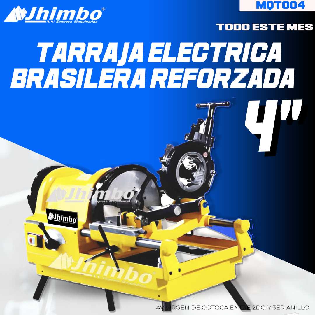 Tarraja electrica 4" Santa Cruz - Jhimbo Importadora