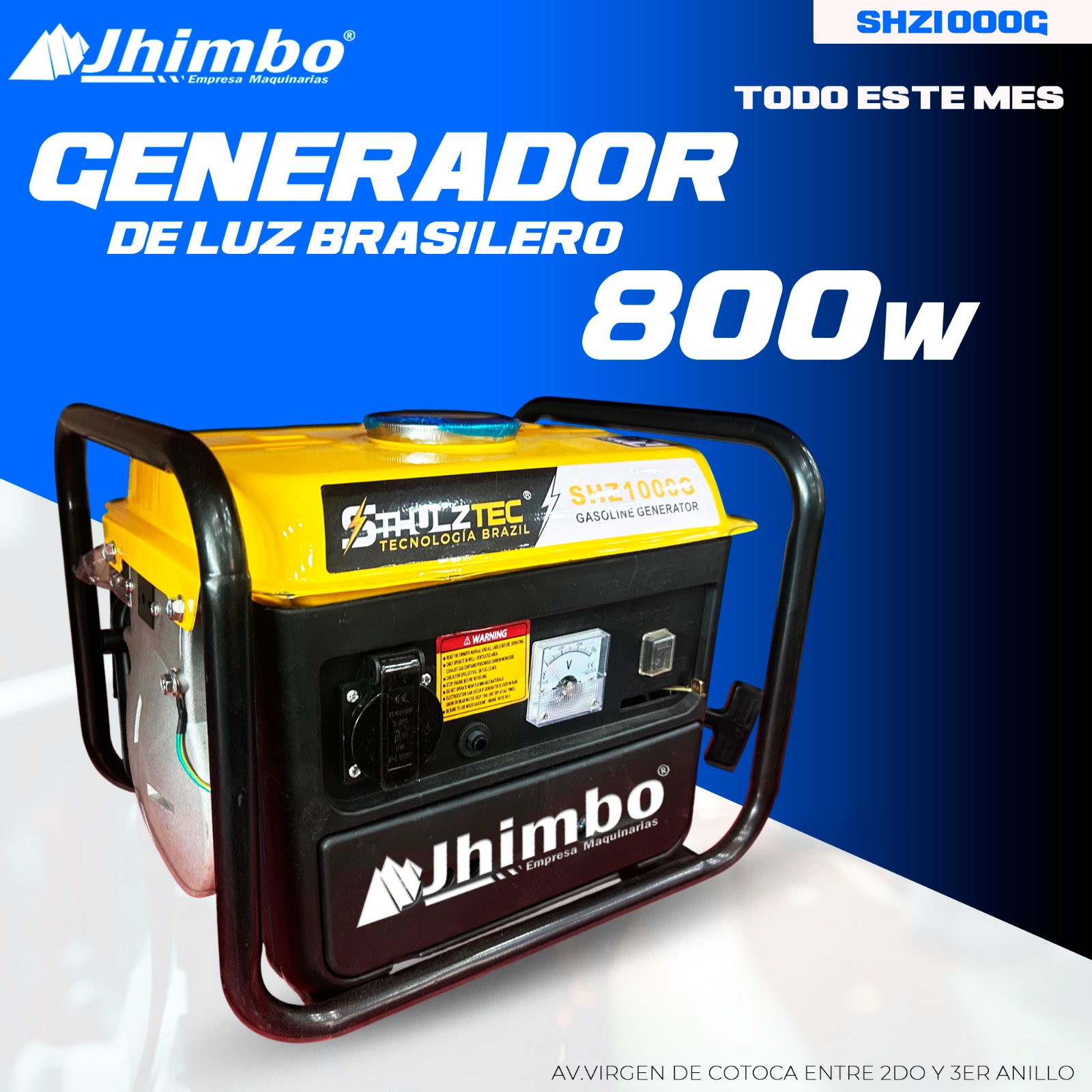 Generador de luz 800W Bolivia