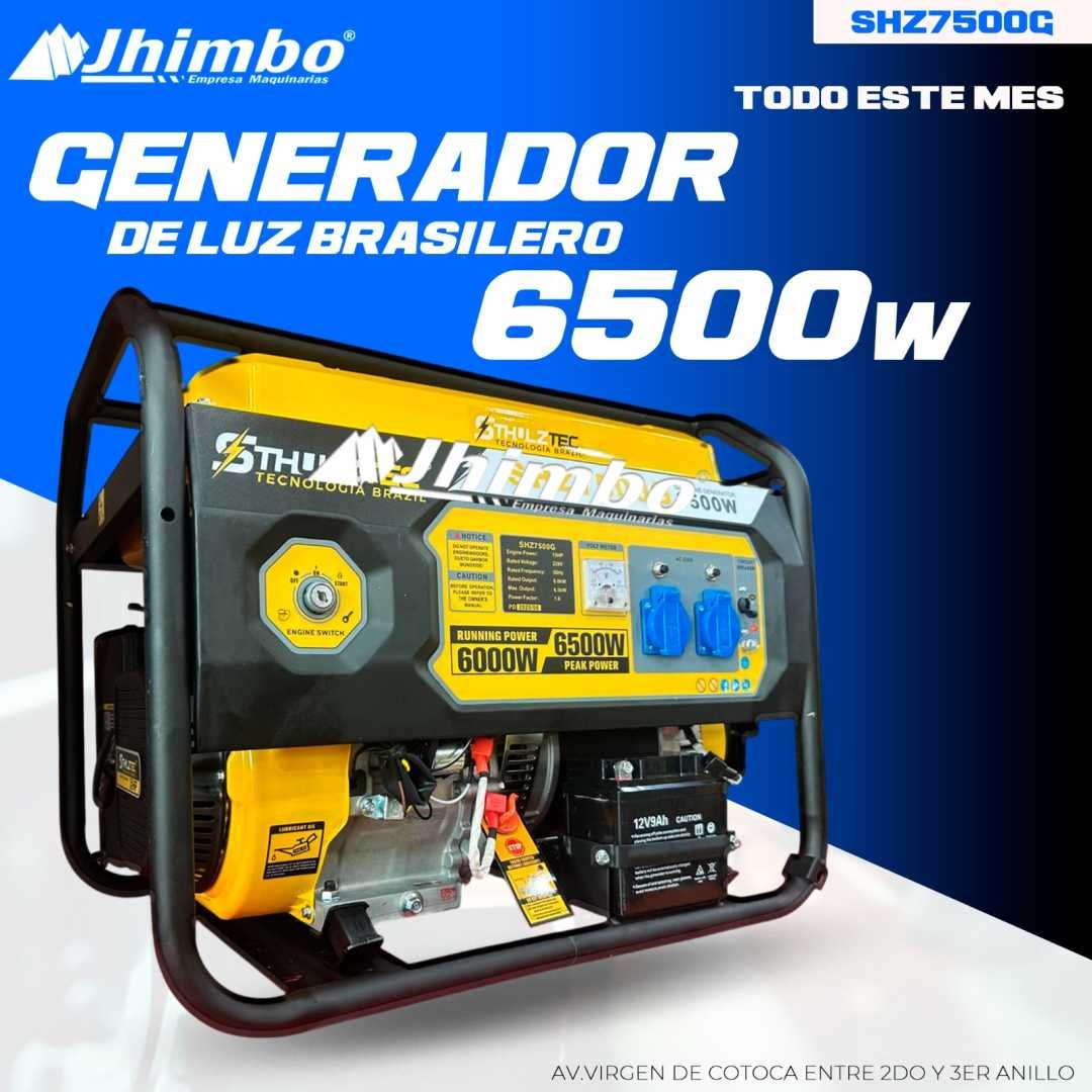 GENERADOR DE LUZ 6.5kW Bolivia - Jhimbo Importadora