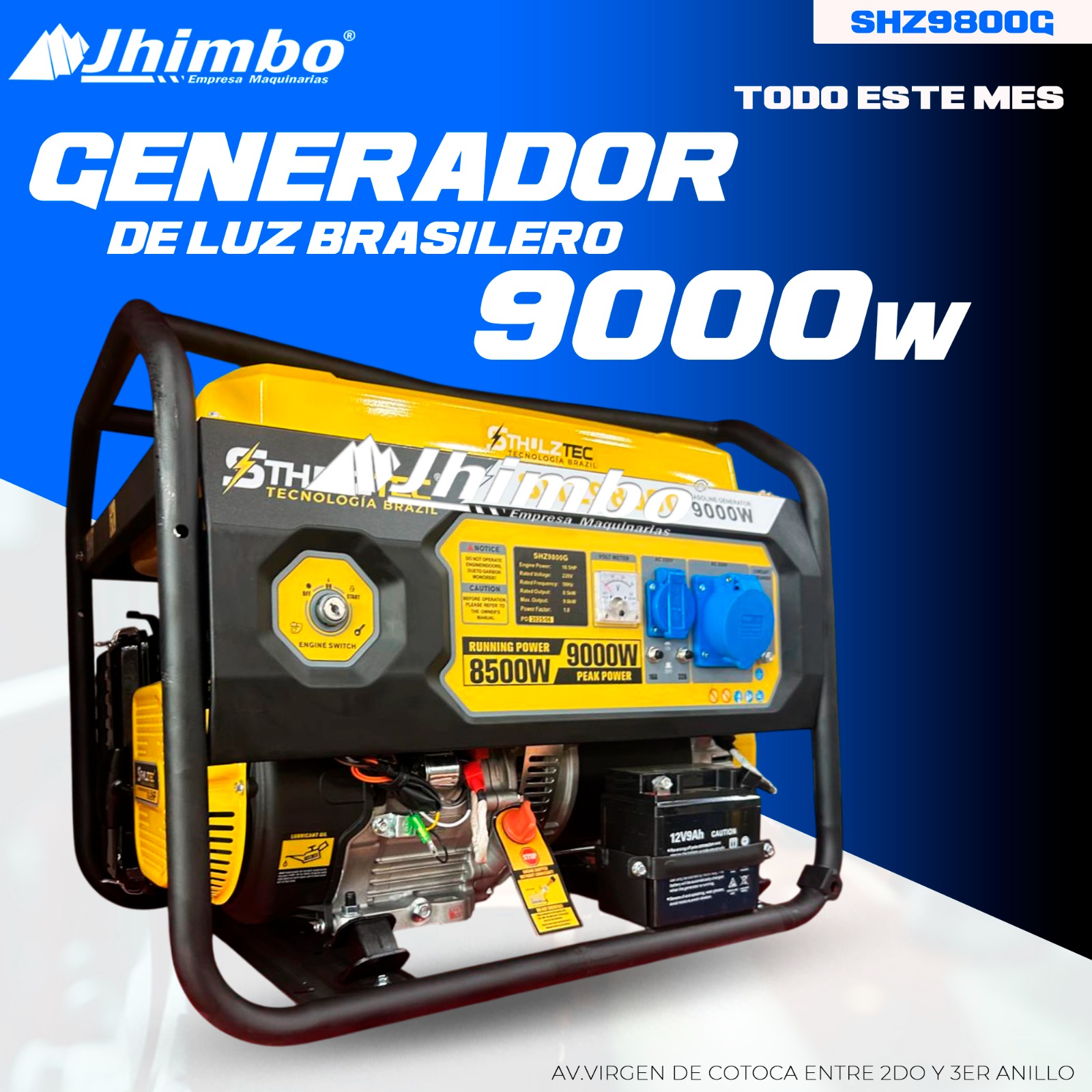 Generador de luz 9kW Bolivia