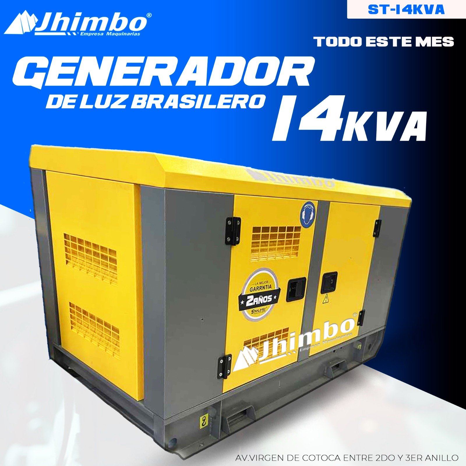 GENERADOR DE LUZ A DIESEL 14kVA Bolivia - Jhimbo Importadora
