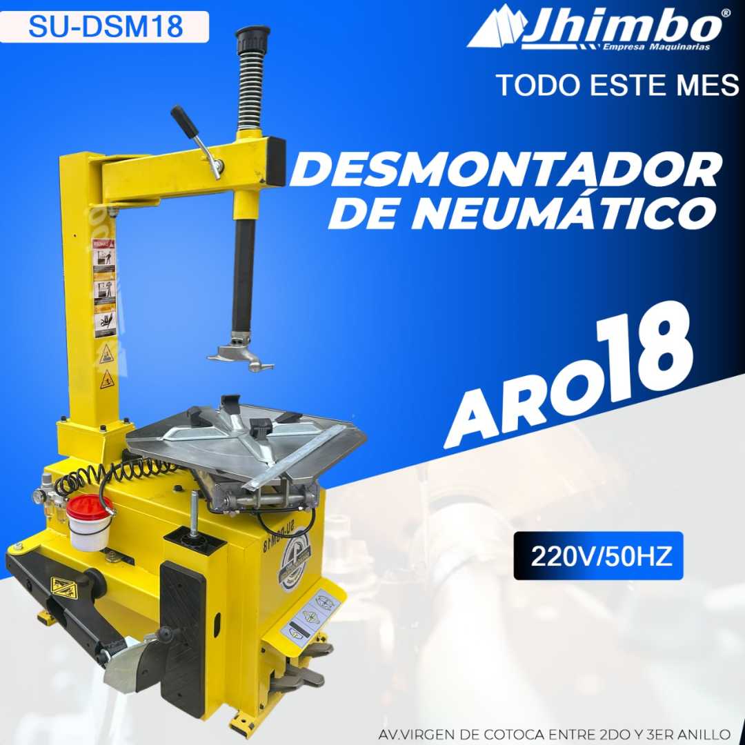 Desllantadora neumática aro 18" Santa Cruz Bolivia
