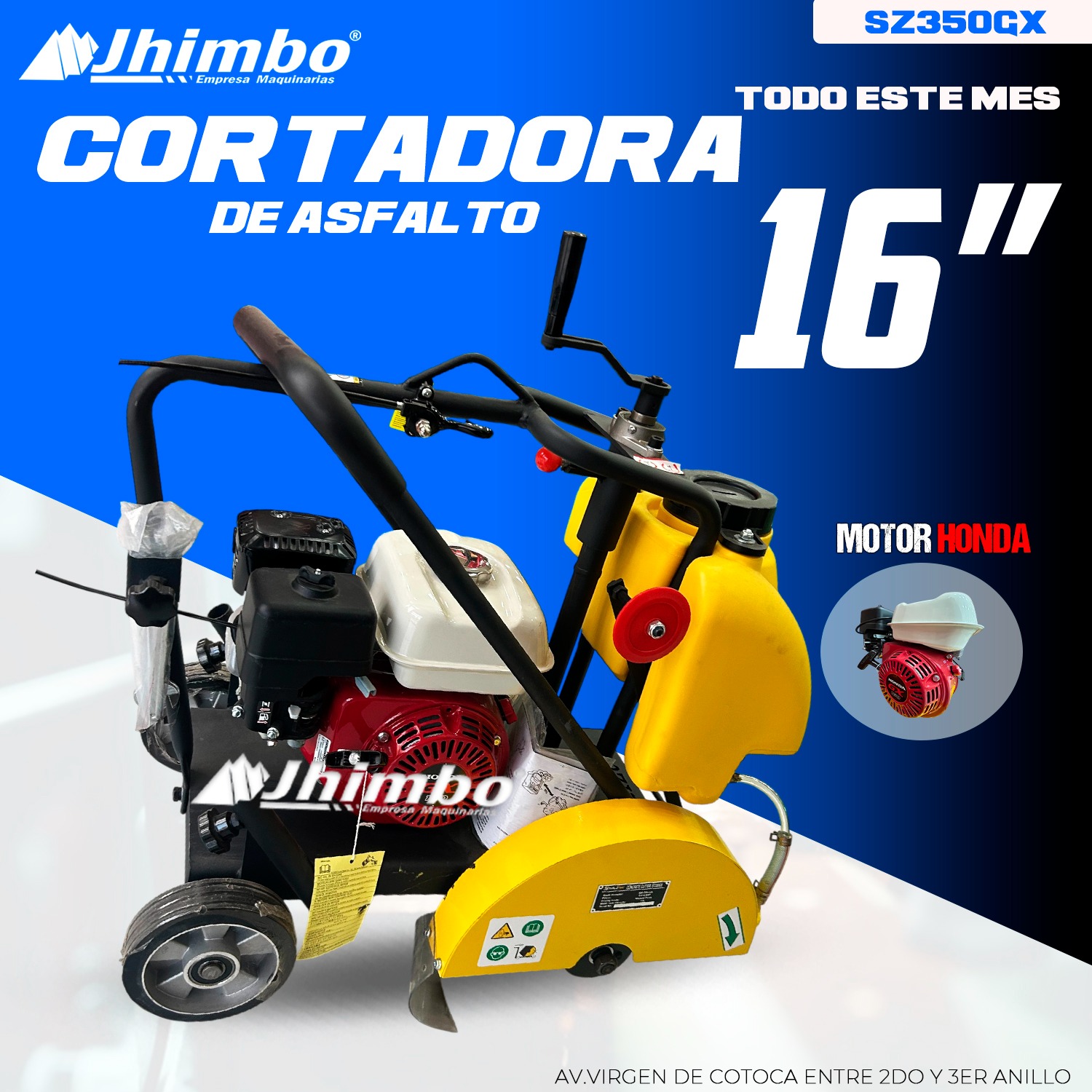 Cortadora de asfalto 6.6HP Bolivia - Jhimbo Importadora