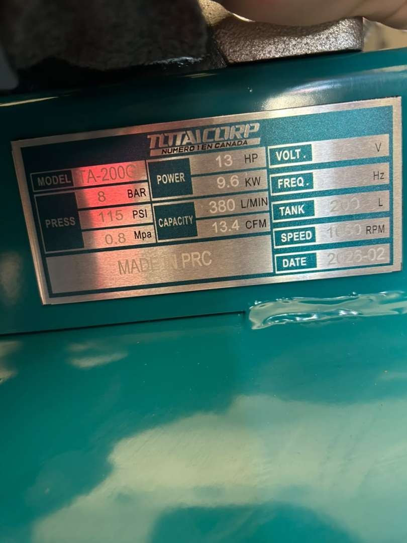 COMPRESORA DE AIRE 200L INDUSTRIAL BOLIVIA - Imagen 3