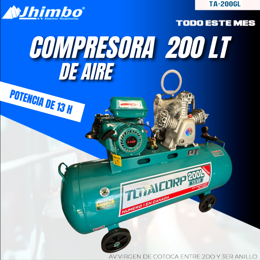 COMPRESORA DE AIRE 200L INDUSTRIAL BOLIVIA