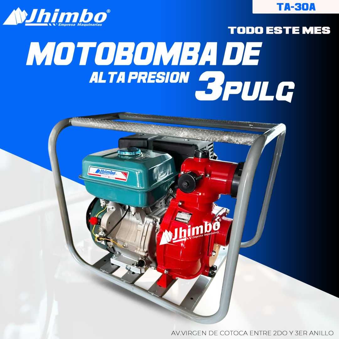 MOTOBOMBA DE ALTA PRECION 3 PULGADAS INDUSTRIAL Bolivia - Jhimbo Importadora