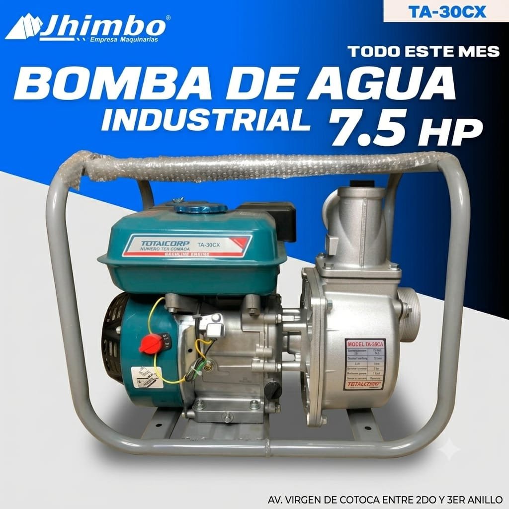 BOMBA DE AGUA 7.5 HP INDUSTRIAL BOLIVIA - Jhimbo Importadora
