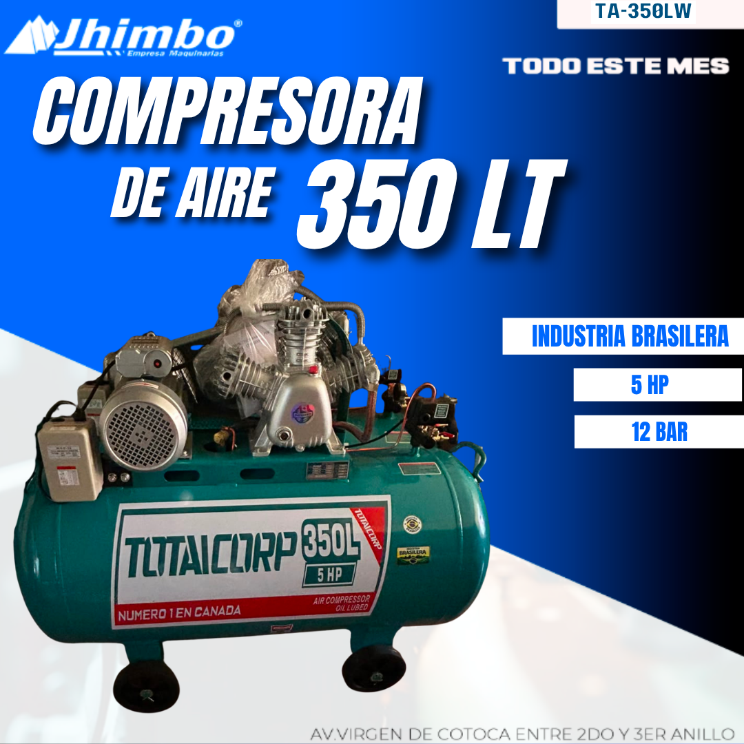 COMPRESORA DE AIRE 350L A CORREA INDUSTRIAL BOLIVIA - Jhimbo Importadora