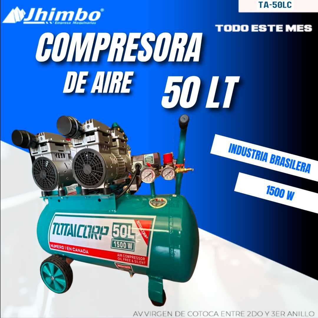 COMPRESORA DE AIRE SILENCIOSO 50L INDUSTRIAL BOLIVIA