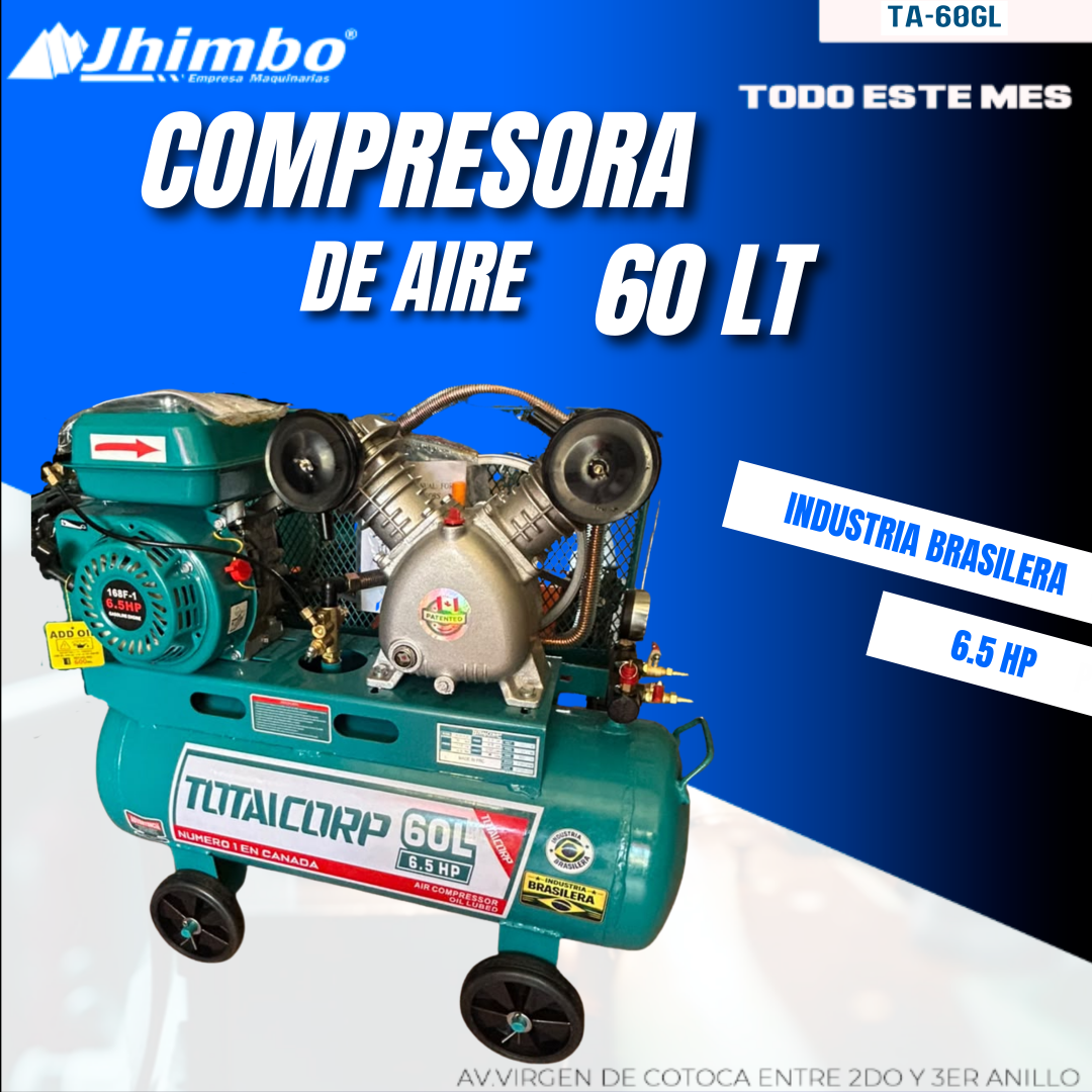 COMPRESORA DE AIRE 60L INDUSTRIAL BOLIVIA - Jhimbo Importadora
