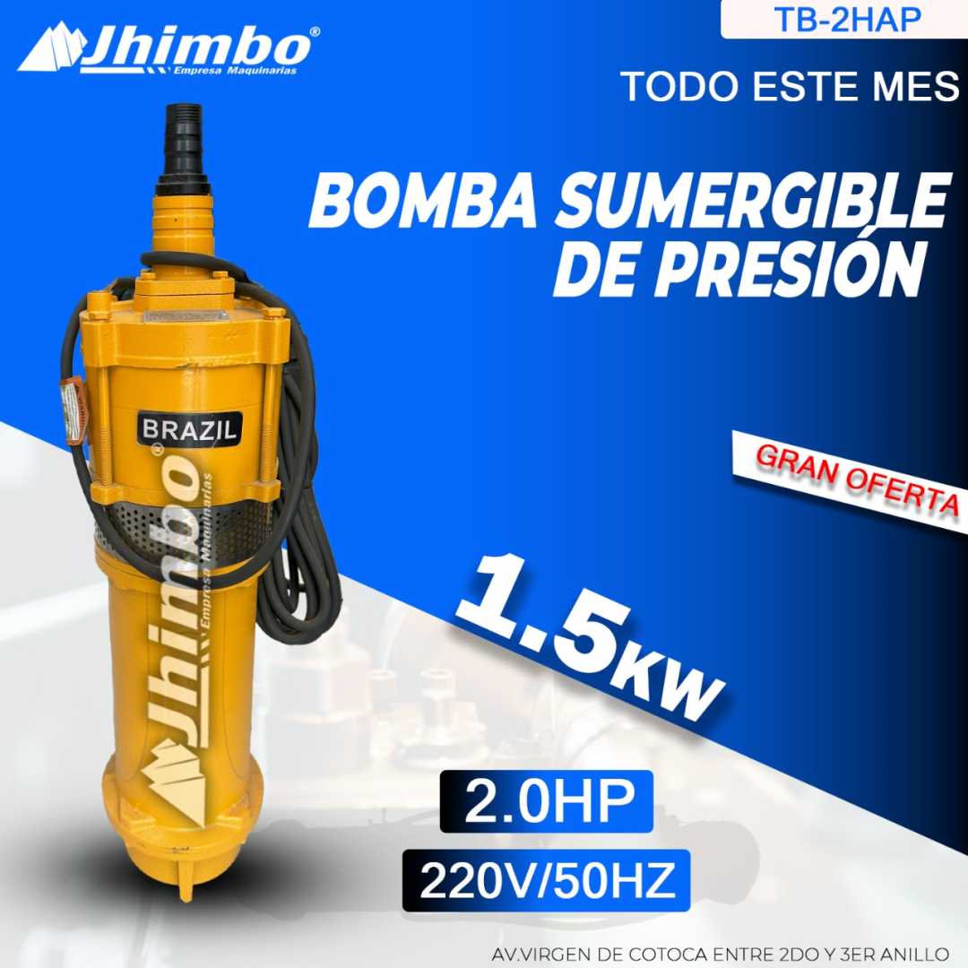 Bomba de agua 2HP Bolivia - Jhimbo Importadora