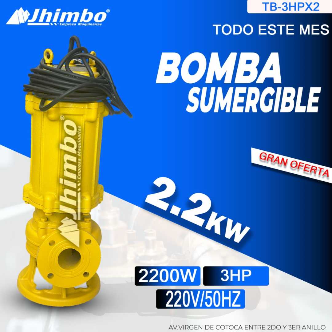 Bomba sumergible residual 3HP Santa Cruz - Jhimbo Importadora