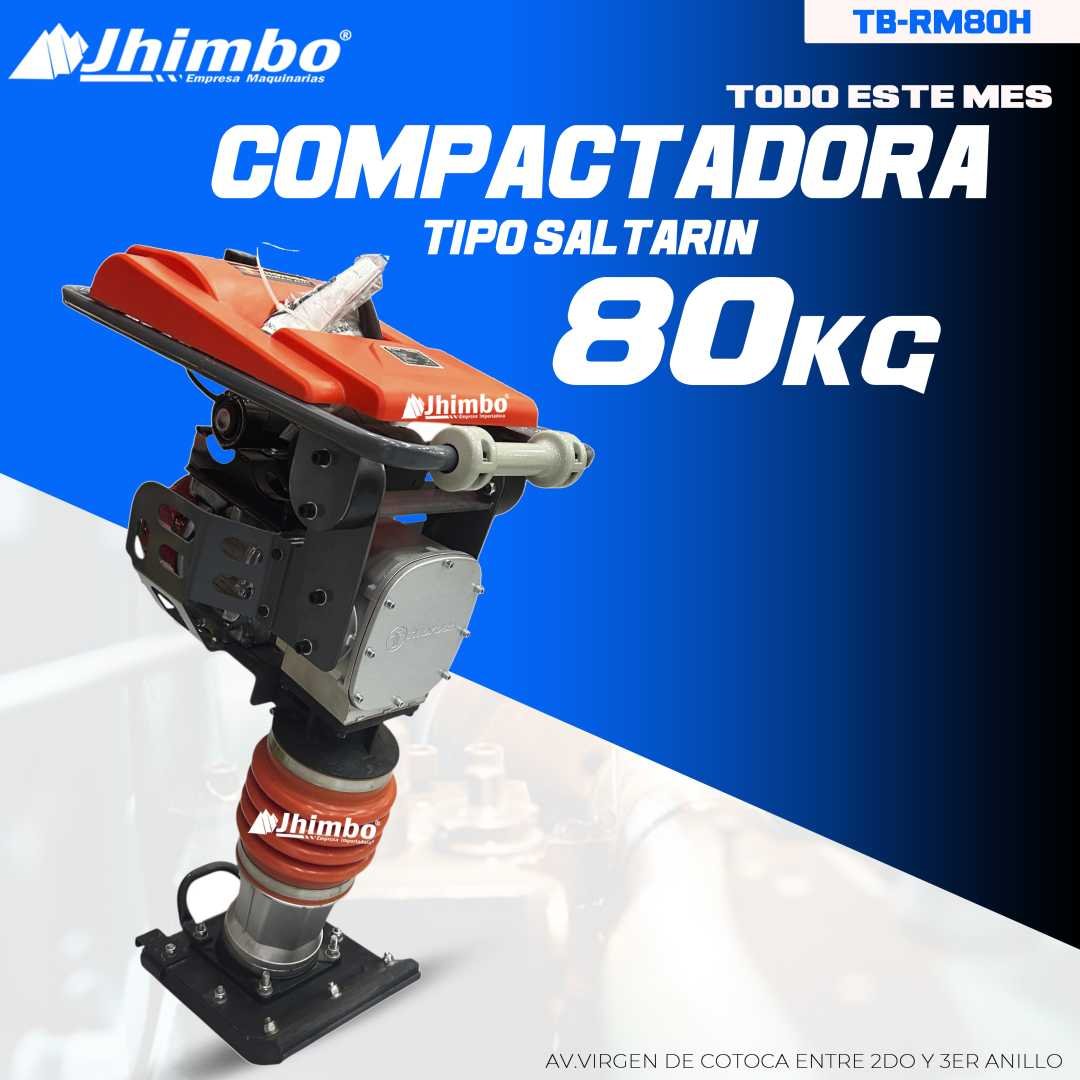 COMPACTADORA INDUSTRIAL SALTARION 80KG HONDA BOLIVIA - Jhimbo Importadora