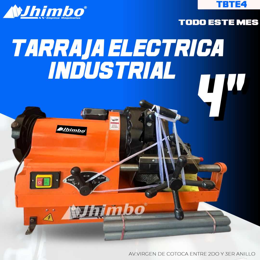 Tarraja electrica industrial 4" Bolivia - Jhimbo Importadora