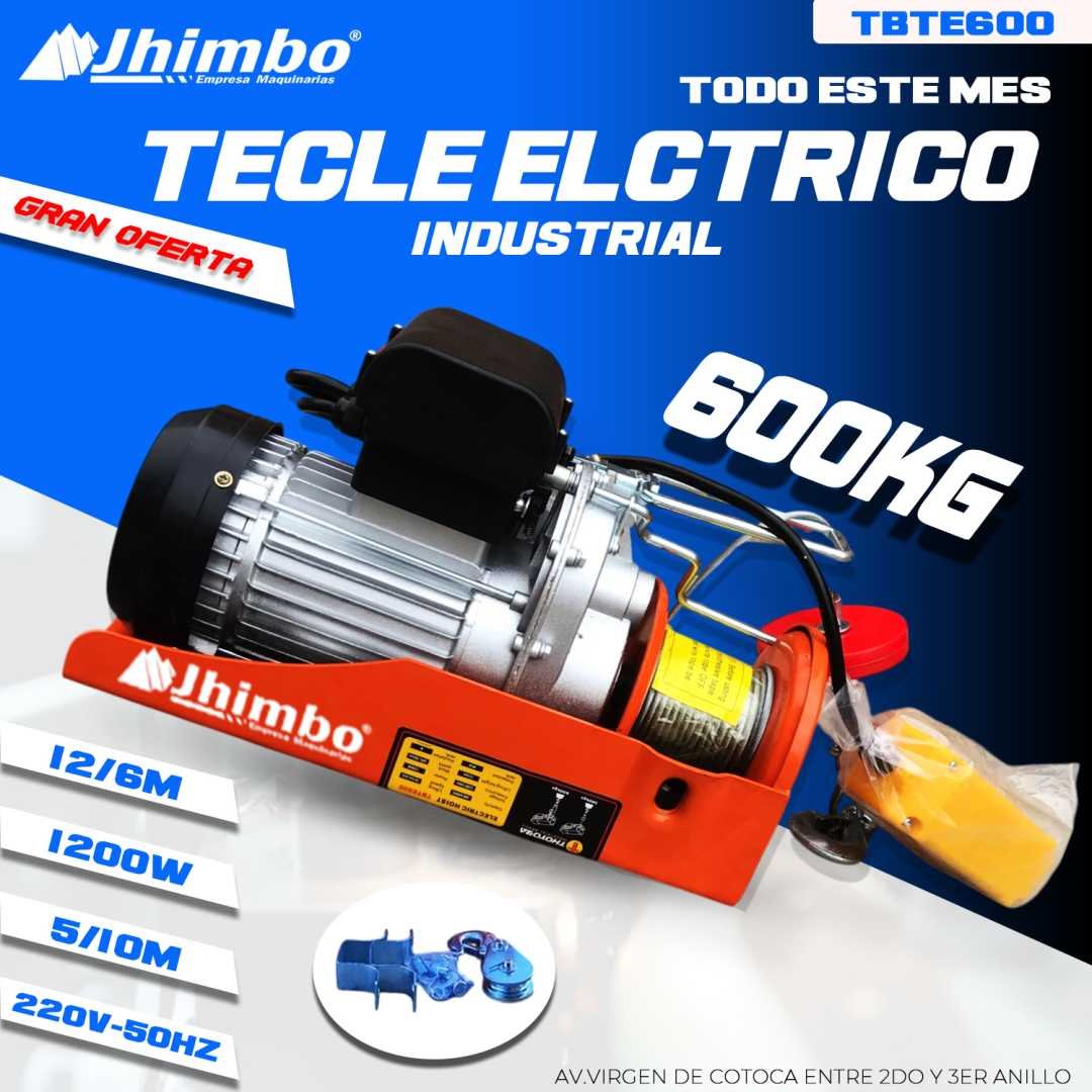 GUINCHE ELECTRICO 600KG INDUSTRIAL BOLIVIA - Jhimbo Importadora