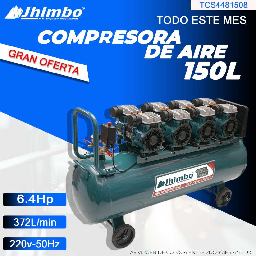 COMPRESORA DE AIRE SILENCIOSO 150 LITROS TOTAL