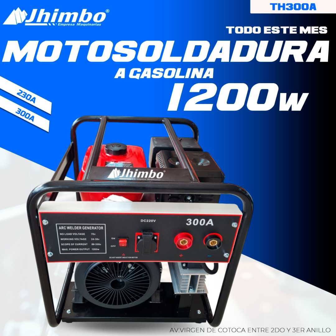 Motosoldador a gasolina 1.2kW Bolivia - Jhimbo Importadora