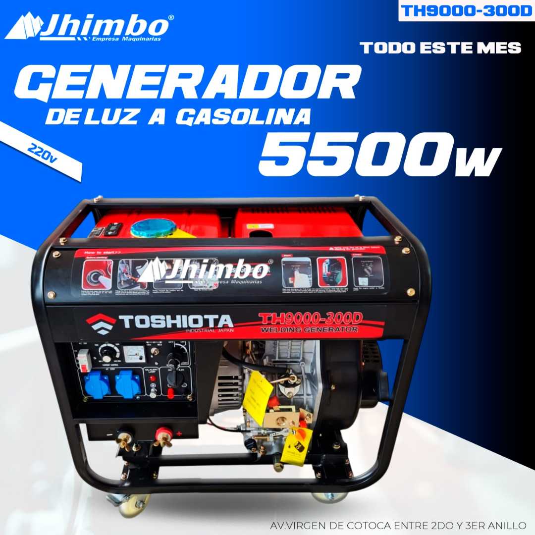 Generador de luz diesel 5.5kW Bolivia - Jhimbo Importadora