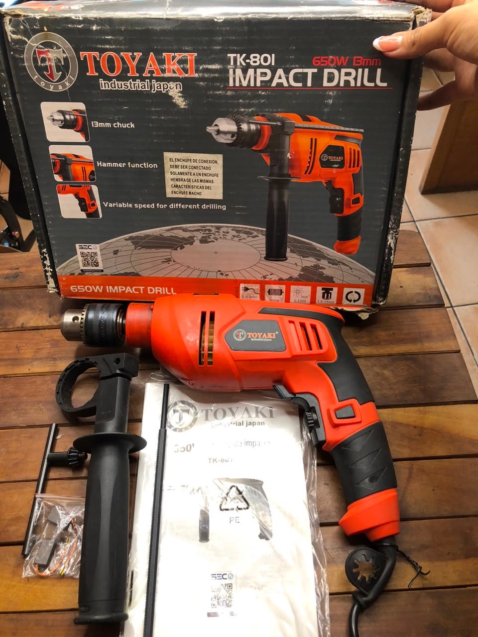 TALADRO DE IMPACTO TOYAKI 650 W BOLIVIA - Imagen 2
