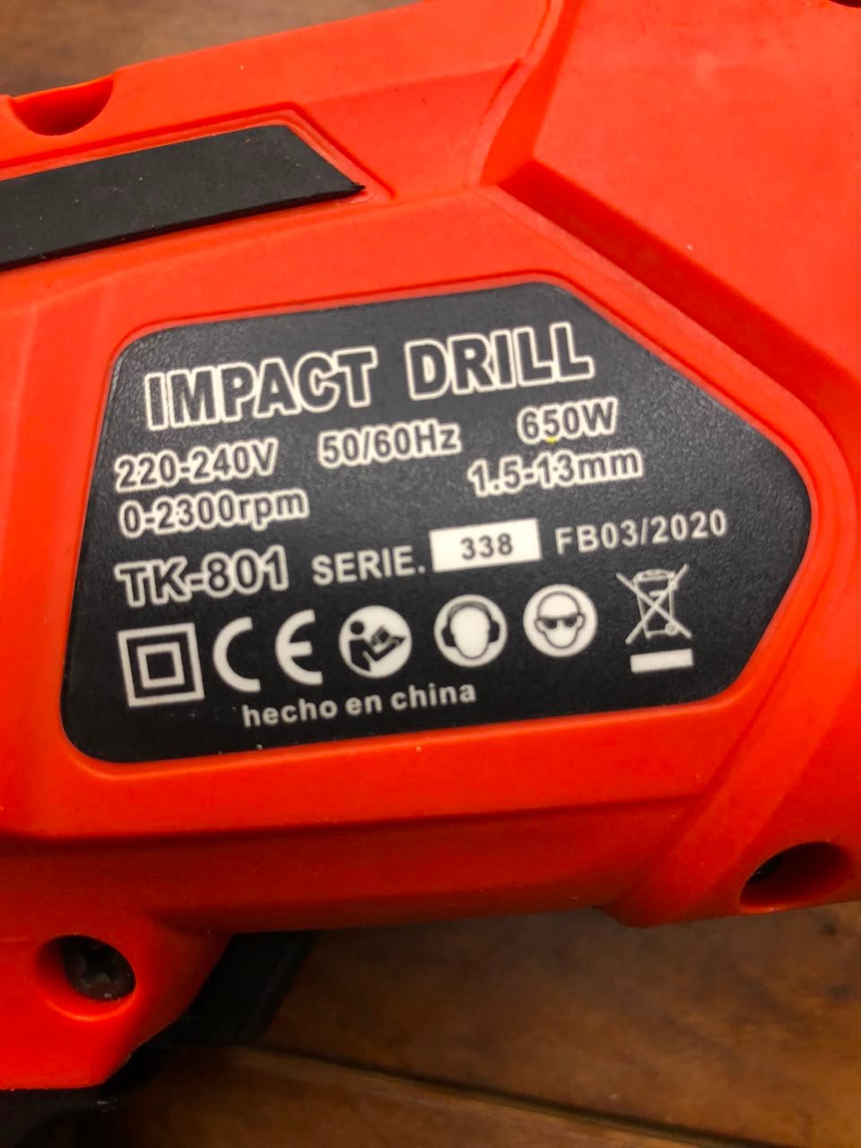 TALADRO DE IMPACTO TOYAKI 650 W BOLIVIA - Imagen 3