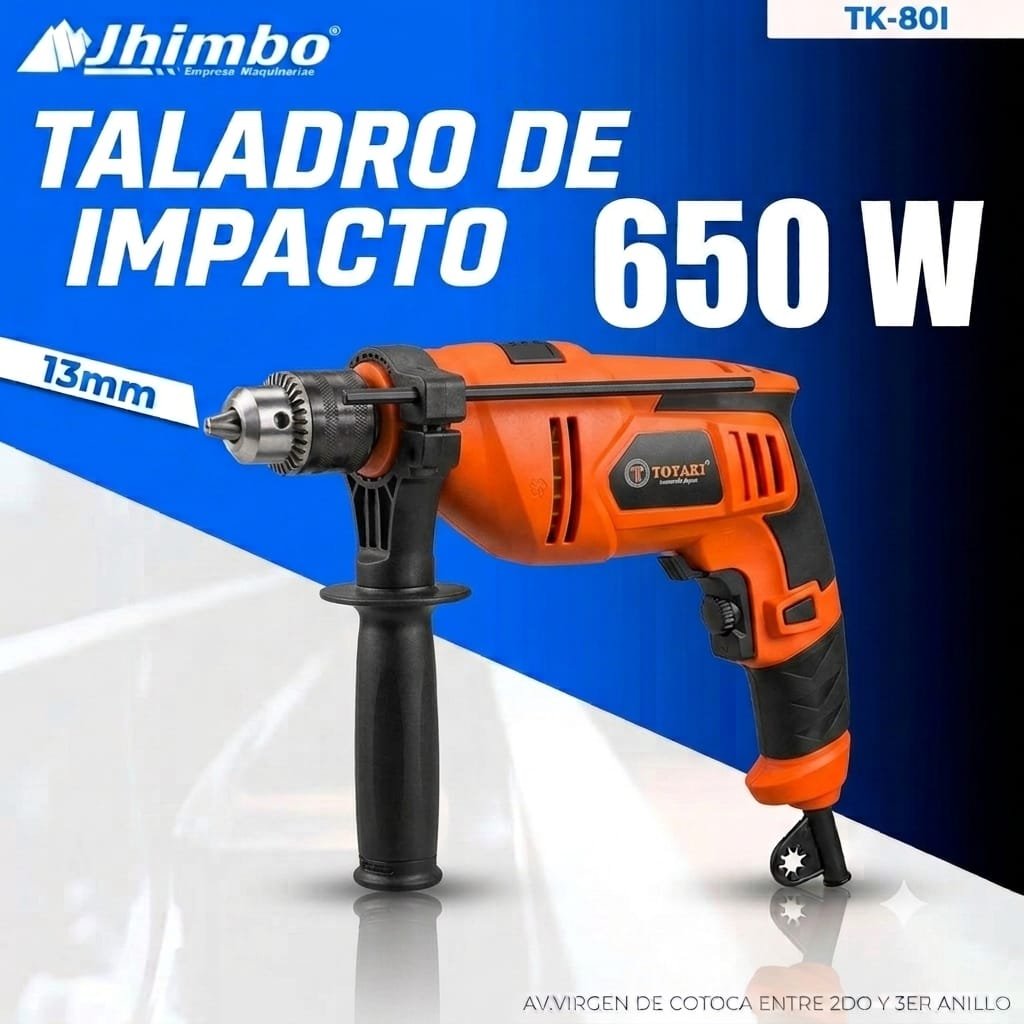TALADRO DE IMPACTO TOYAKI 650 W BOLIVIA - Jhimbo Importadora