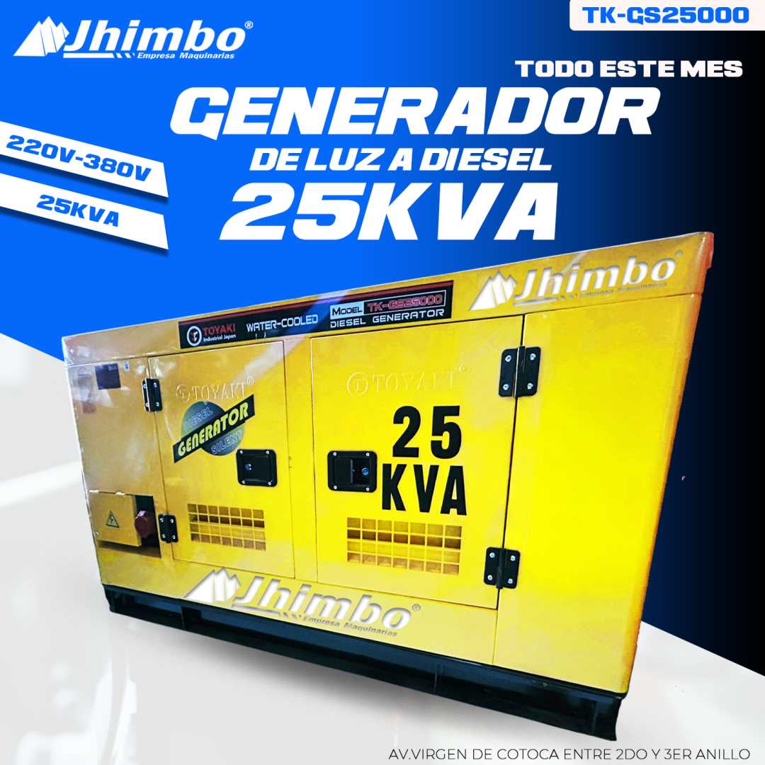 Generador de luz a Diesel 25kva