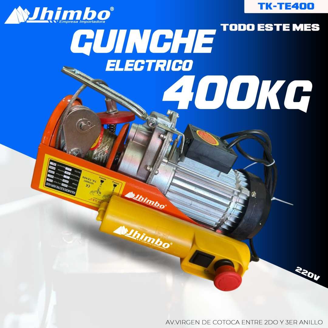 GUINCHE ELECTRICO 400KG INDUSTRIAL BOLIVIA - Jhimbo Importadora