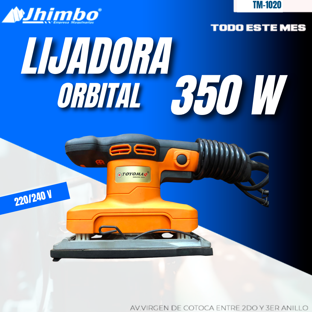 LIJADORA ORBITAL RECTANGULAR 350 W BOLIVIA - Jhimbo Importadora