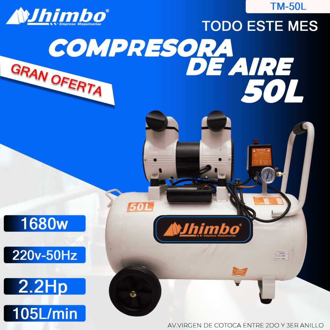 COMPRESORA DE AIRE DE 50LT INDUSTRIAL Bolivia - Jhimbo Importadora