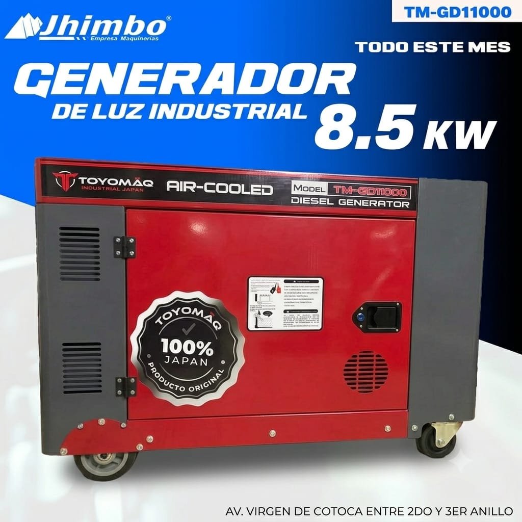 GENERADOR DE LUZ A DIESEL 8500W INDUSTRIAL Bolivia - Jhimbo Importadora