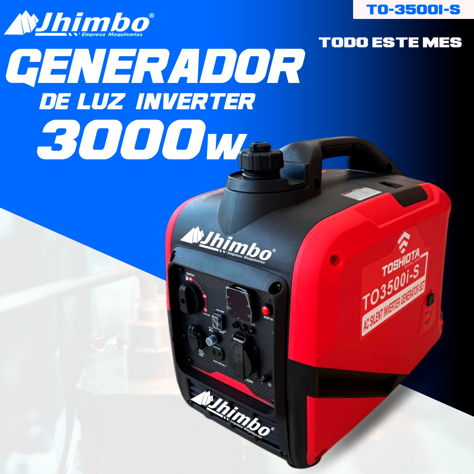 Generador de luz inverter 3kW Bolivia