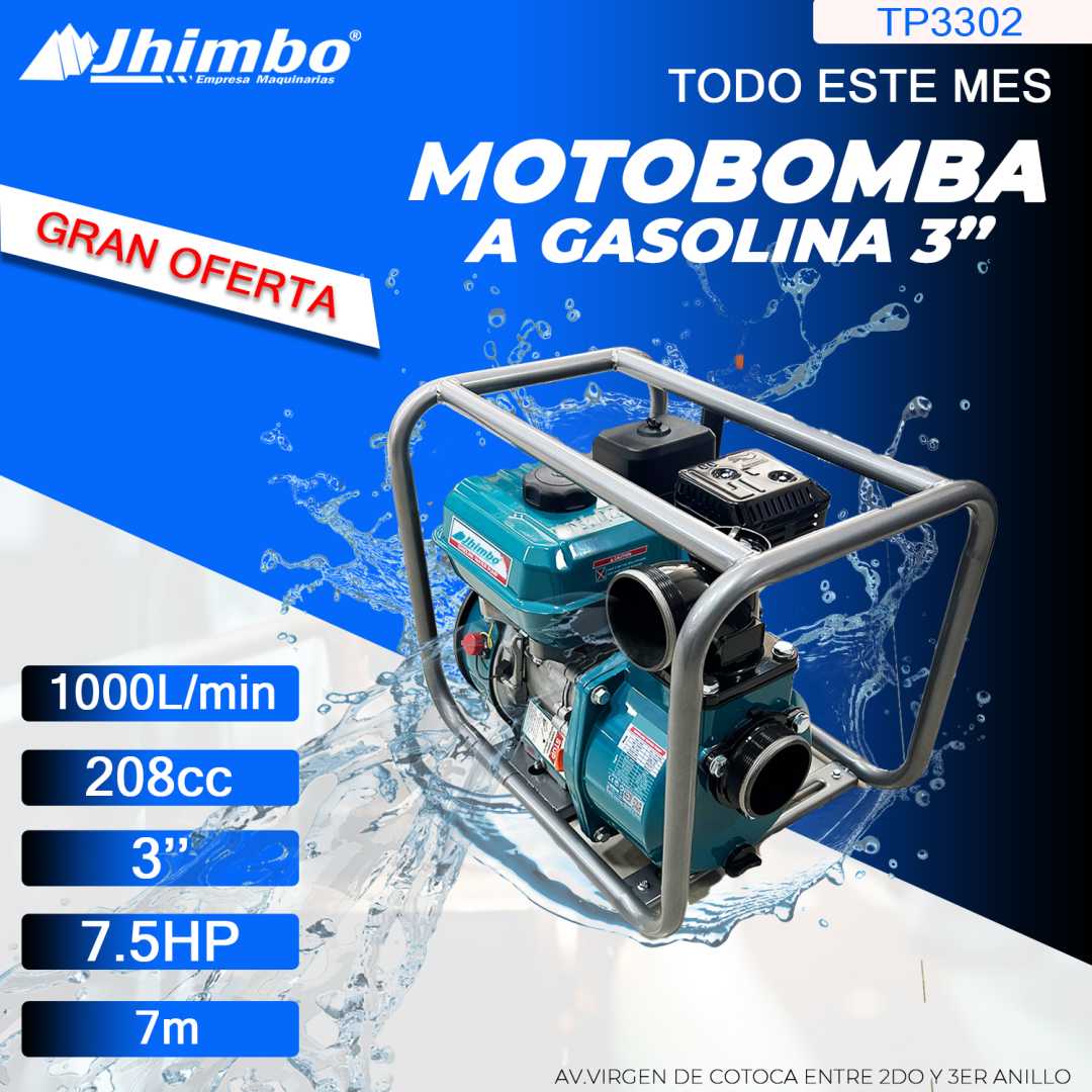Motobomba 7hp Santa Cruz - Jhimbo Importadora