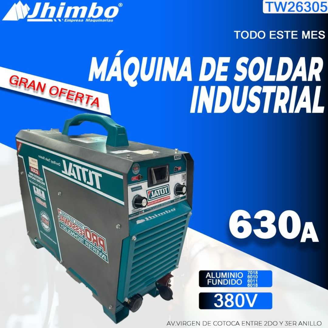 Máquina de soldar industrial 630A INDUSTRIAL BOLIVIA - Jhimbo Importadora