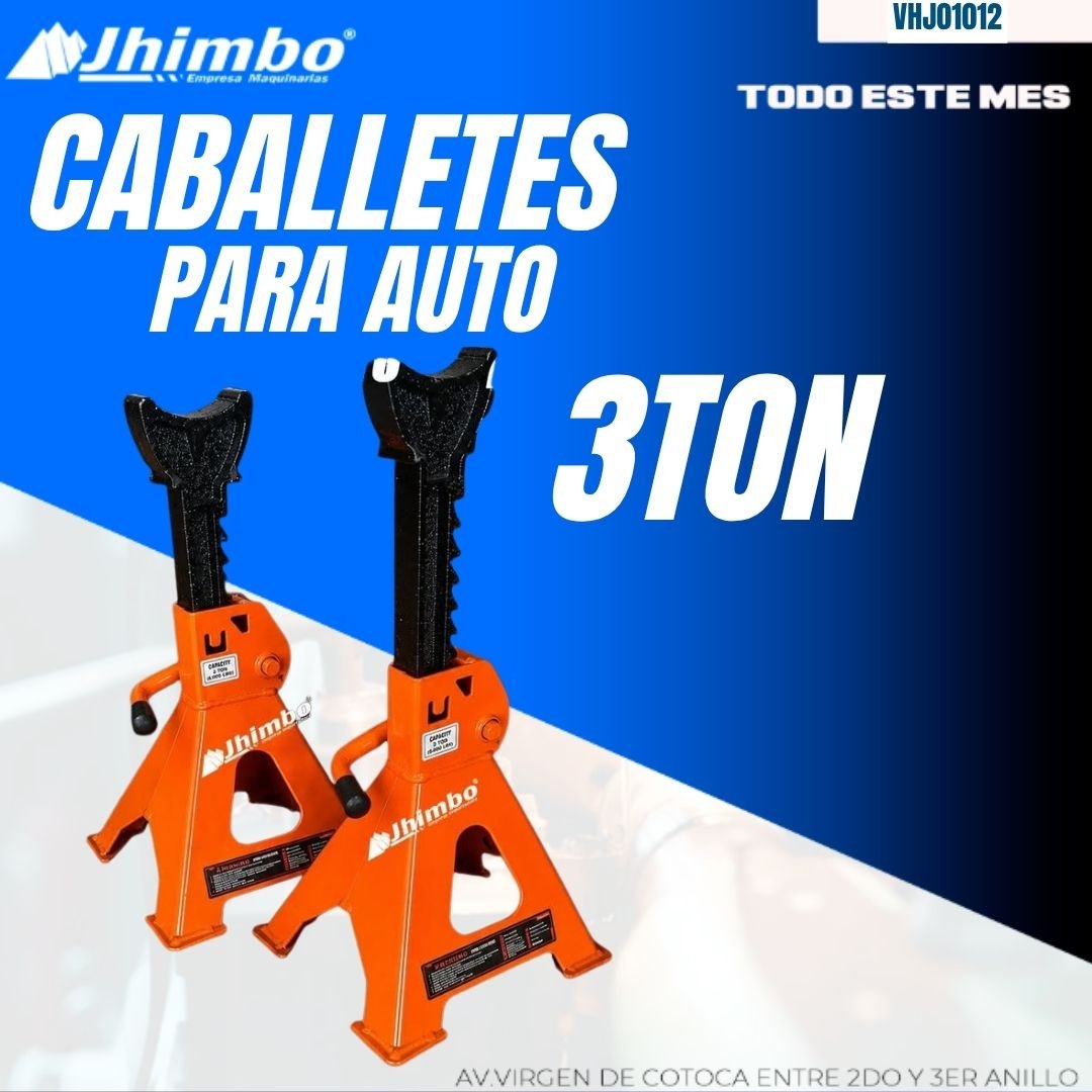 CABALLETES PARA AUTOS 3TON INDUSTRIAL BOLIVIA - Jhimbo Importadora