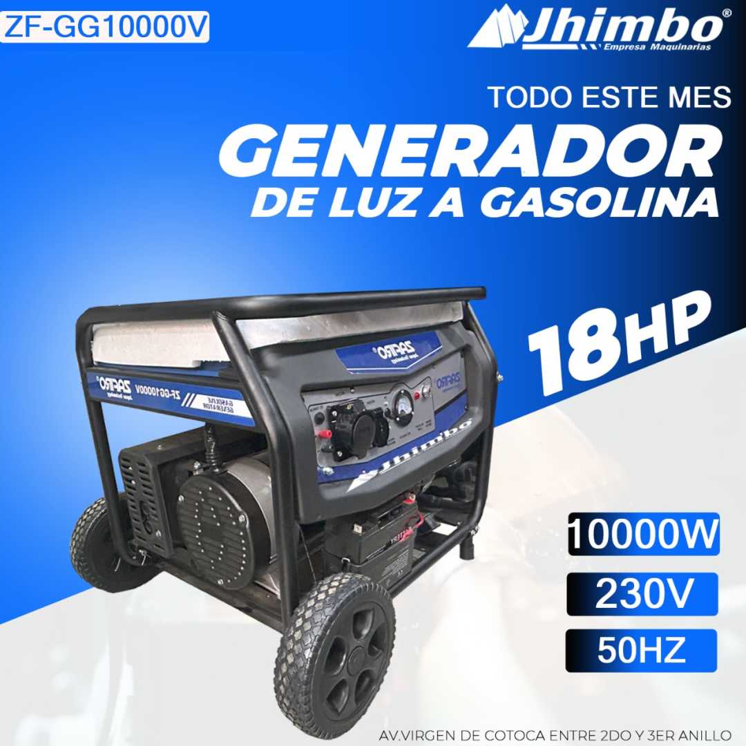Generador de luz 10.000W Santa Cruz - Jhimbo Importadora