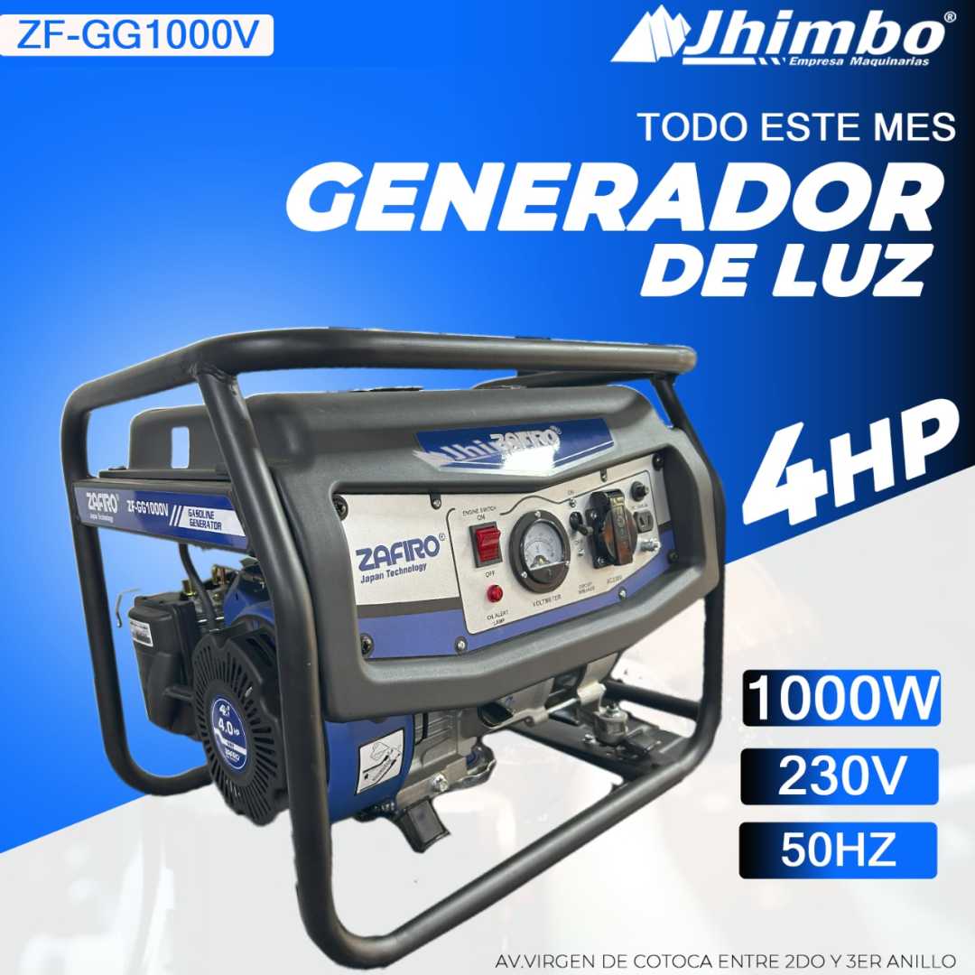 Generador de luz 1000W Bolivia - Jhimbo Importadora
